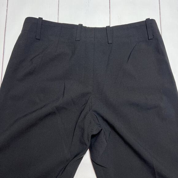 HUGO BOSS Tulia Virgin Wool Flare Leg Trousers SIZE 4 Black Dress Pants - Picture 6 of 13